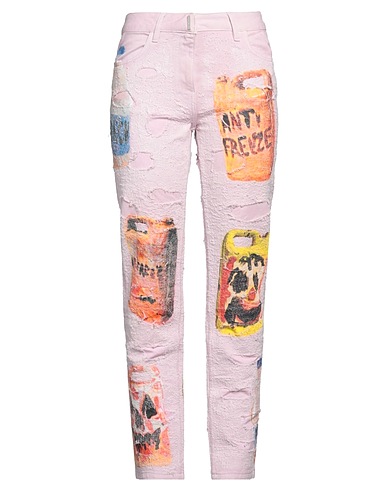 GIVENCHY Denim trousers Pink 100% Cotton