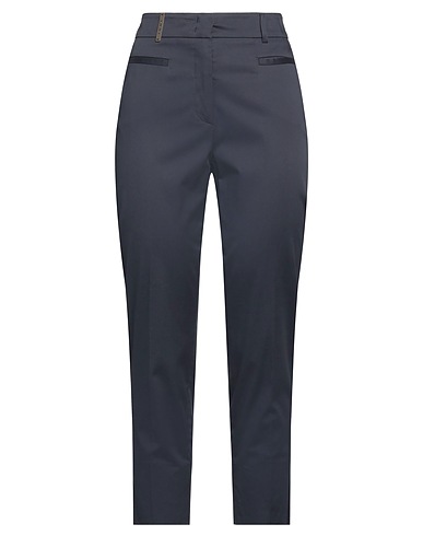 PESERICO Casual trouser Midnight blue 98% Cotton, 2% Elastane