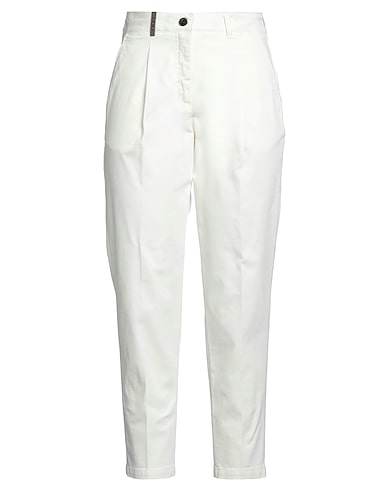 PESERICO Pantalone BIANCO 97% Cotone, 3% Elastan