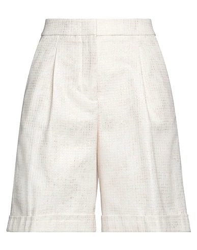 PESERICO Shorts & Bermuda Cream 65% Cotton, 30% Polyester, 5% Other Fibres