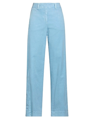 PESERICO Denim trousers Sky blue 61% Cotton, 37% Lyocell, 2% Elastane