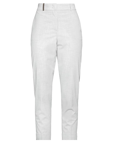 PESERICO Casual pants Light grey 69% Polyester, 29% Viscose, 2% Elastane