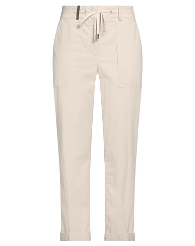 PESERICO Pantalone Off white 96% Cotone, 4% Elastan