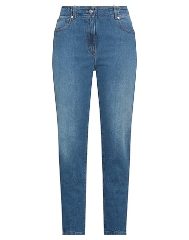 PESERICO Denim trousers Blue 98% Cotton, 2% Elastane