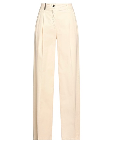 PESERICO Casual trouser Beige 59% Cotton, 36% Lyocell, 5% Elastane