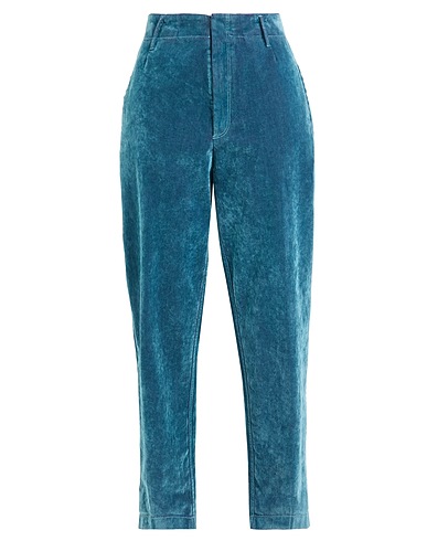 FORTE_FORTE Casual trouser Slate blue 86% Cotton, 14% Viscose