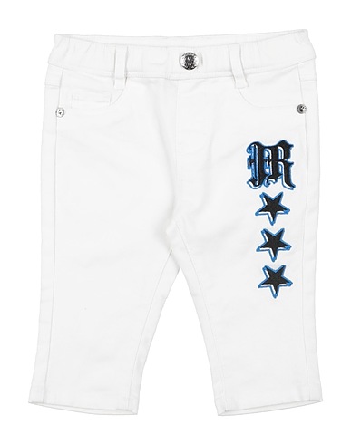JOHN RICHMOND Denim trousers Off white 100% Cotton