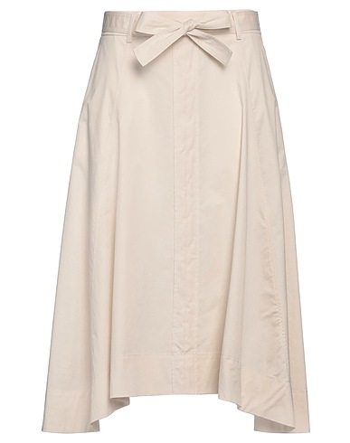 PESERICO Gonna midi Off white 97% Cotone, 3% Elastan