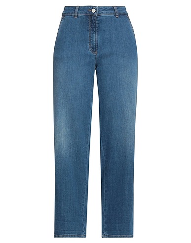 PESERICO Denim trousers EASY Blue 87% Cotton, 11% Polyester, 2% Elastane