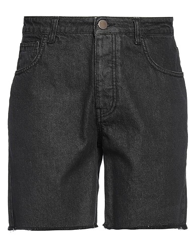 MARSĒM Denim shorts COLLECTION Black 100% Cotton