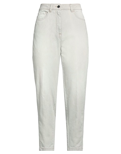 PESERICO Denim trousers EASY Light grey 98% Cotton, 2% Elastane