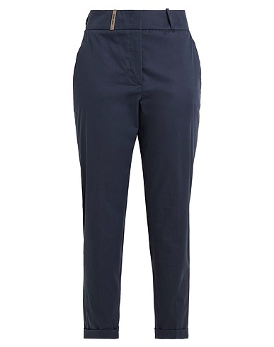 PESERICO Casual trouser Midnight blue 97% Cotton, 3% Elastane