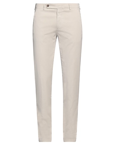 BERWICH Casual trouser Light grey 88% Cotton, 10% Silk, 2% Elastane