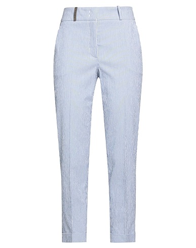 PESERICO Casual trouser Blue 99% Cotton, 1% Elastane