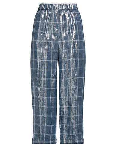 PESERICO Pantalone Blu navy 100% Lino