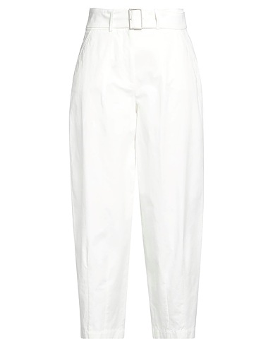 PESERICO Casual trouser White 96% Cotton, 4% Elastane