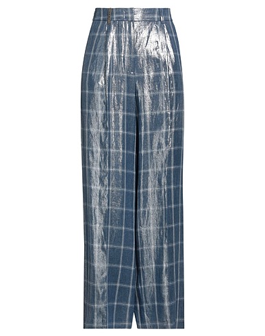 PESERICO Hosen Marineblau 100% Leinen