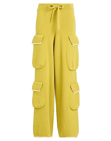 BONSAI Casual trouser Light green 80% Wool, 20% Polyamide