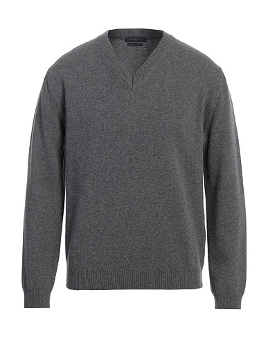 DANIELE FIESOLI Pullover Grigio 90% Lana Merino, 10% Cachemire