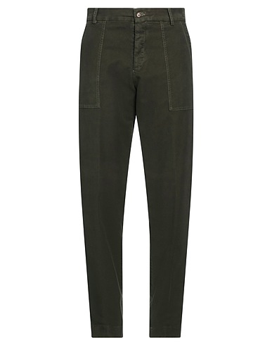 BERWICH Pantalone Verde militare 98% Cotone, 2% Elastan