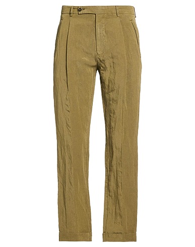 BERWICH Casual trouser Military green 55% Lyocell, 45% Linen