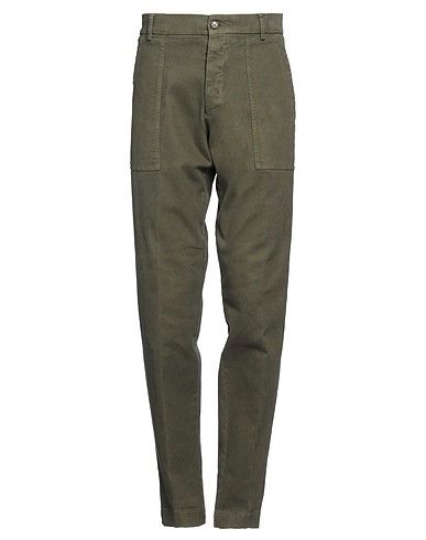 BERWICH Casual trouser Military green 98% Cotton, 2% Elastane