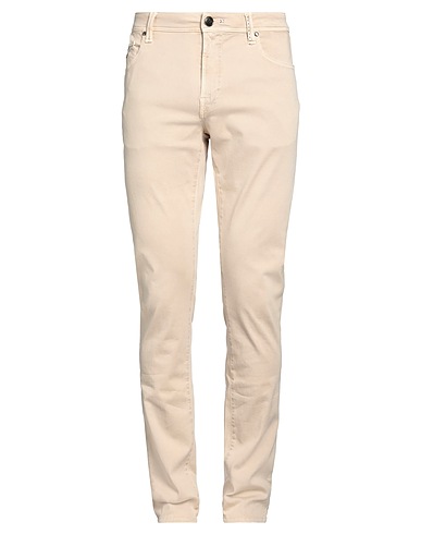 TRAMAROSSA Casual pants Beige 87% Cotton, 9% Polyester, 4% Elastane