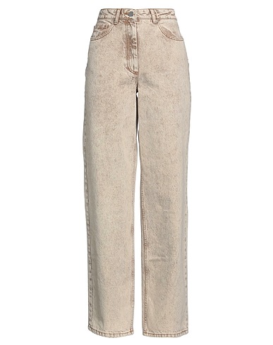 REMAIN BIRGER CHRISTENSEN Denim trousers Beige 100% Organic cotton