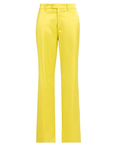 BERWICH Casual trouser Yellow 53% Cotton, 43% Viscose, 4% Elastane