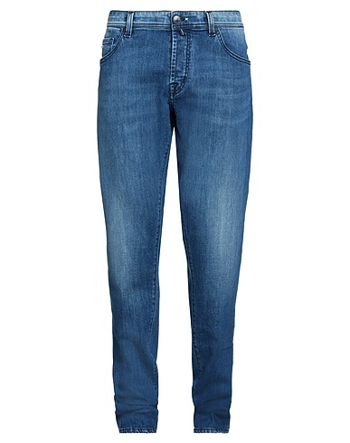 TRAMAROSSA Denim trousers Blue 98% Cotton, 2% Elastane