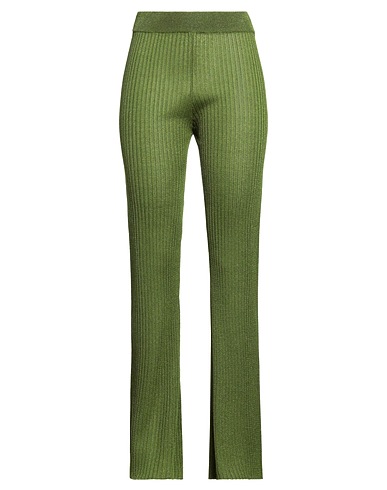 KONTATTO Casual pants Military green 78% Viscose, 22% Polyester