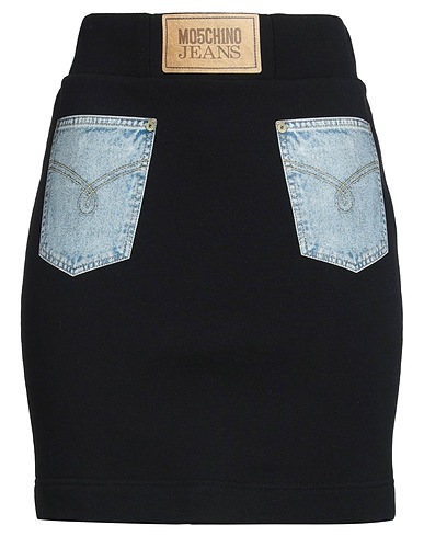 MOSCHINO JEANS Mini skirt Black 100% Cotton