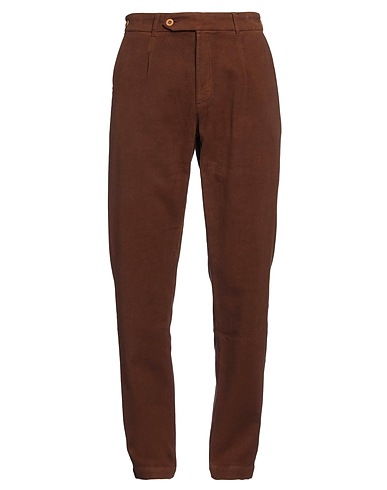 MADSON Casual trouser Brown 97% Cotton, 3% Elastane