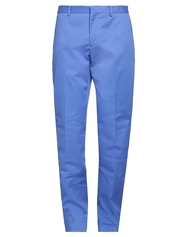 MOSCHINO Casual trouser Light blue 97% Cotton, 3% Elastane