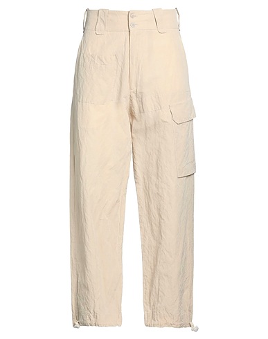MASNADA Hosen Beige 66% Baumwolle, 29% Leinen, 5% Metall