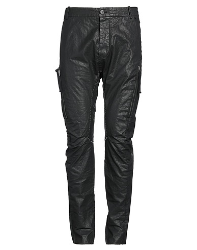 MASNADA Casual trouser Black 100% Linen
