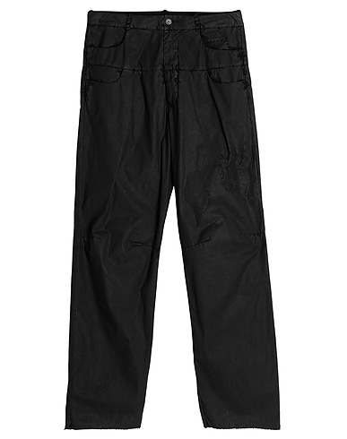 MASNADA Casual pants Black 97% Cotton, 3% Elastane