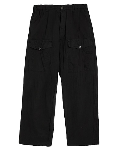 MASNADA Casual trouser Black 100% Cotton