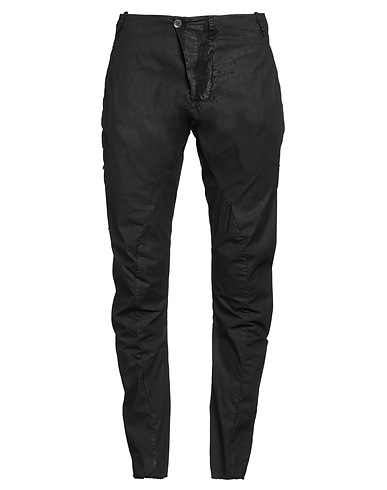 MASNADA Casual pants Black 97% Cotton, 3% Elastane