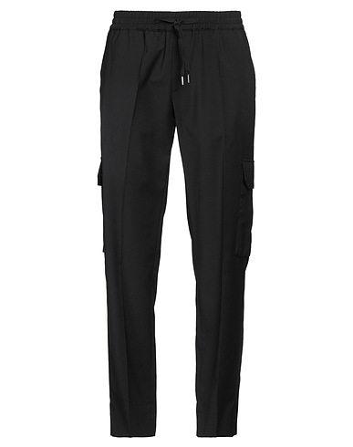 SANDRO Casual pants Black 70% Wool, 28% Polyester, 2% Elastane