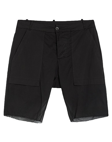 MASNADA Shorts & Bermuda Black 100% Cotton