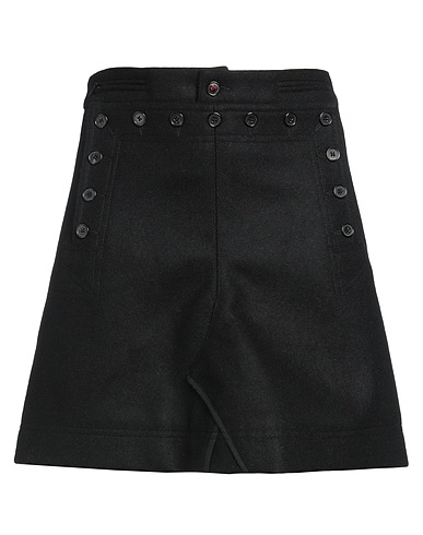 MAISON MARGIELA Mini skirt Black 95% Wool, 5% Polyamide