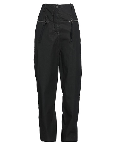 MASNADA Casual pants Black 98% Cotton, 2% Elastane