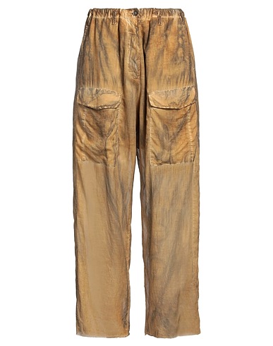 MASNADA Pantalone Giallo ocra 100% Cotone