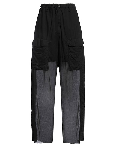MASNADA Casual trouser Black 100% Cotton