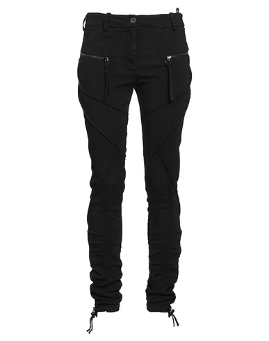 MASNADA Pantalone Nero 62% Lino, 35% Viscosa, 3% Elastan