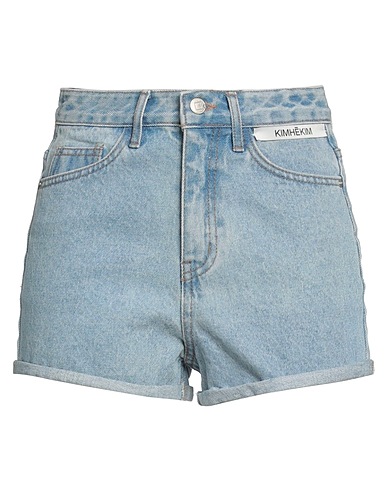 KIMHEKIM Shorts jeans Blu 100% Cotone