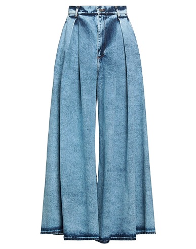 GIUSEPPE DI MORABITO Jambe évasée Bleu 100% Coton