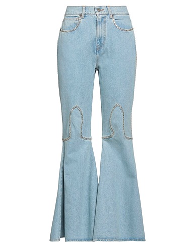 GIUSEPPE DI MORABITO Denim trousers Blue 100% Cotton