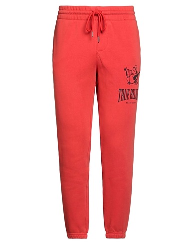 TRUE RELIGION Casual pants Red 80% Cotton, 20% Elastane